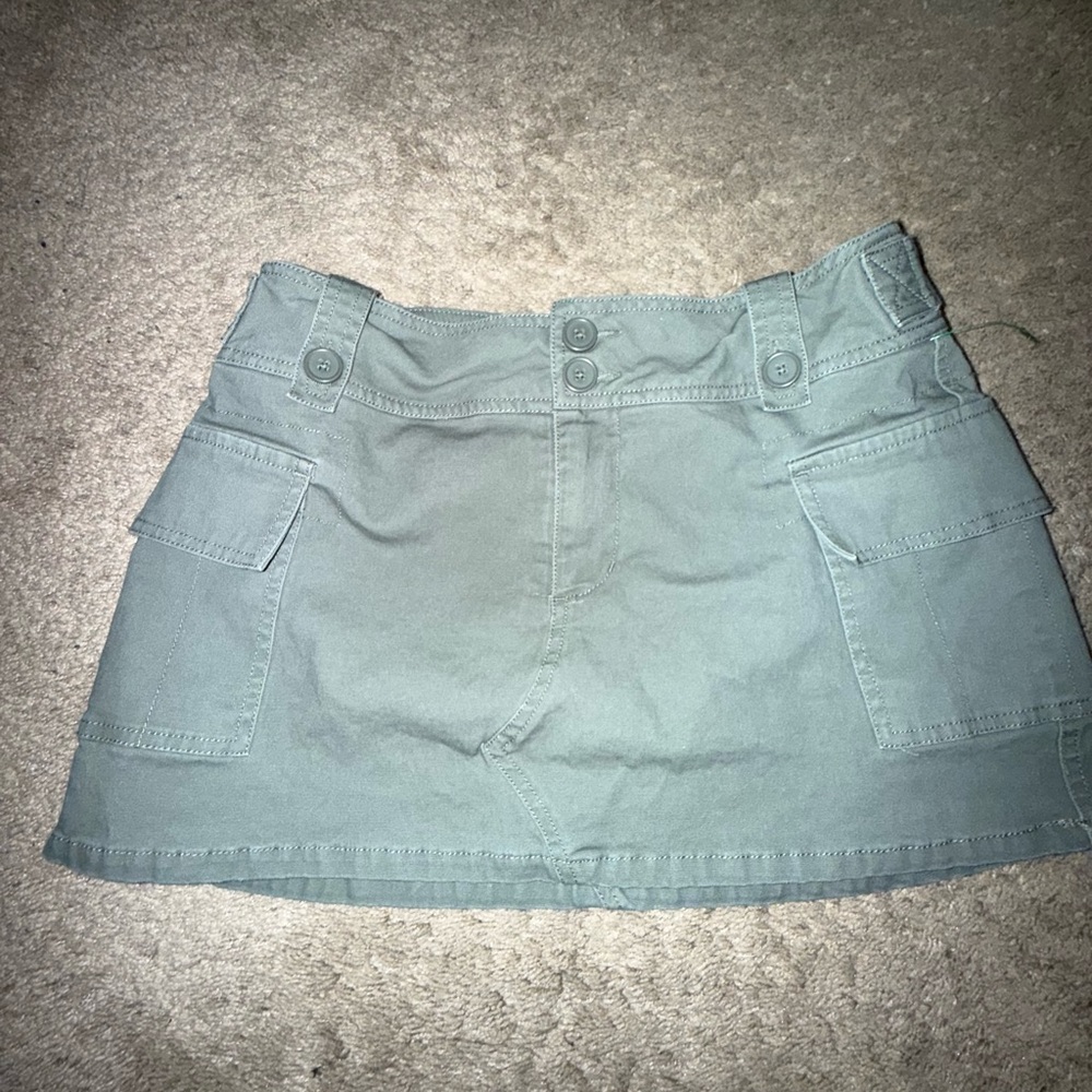 Stylish Green Mini Skirt